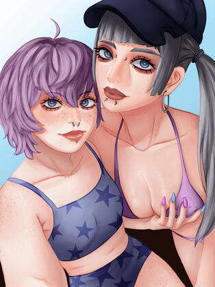 new ocs sasha and rebecca